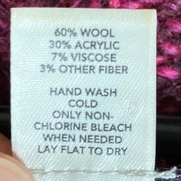 Ann Taylor LOFT Womens Sweater Pink Cardigan Open Belted Front Wool Blend M - Picture 7 of 12